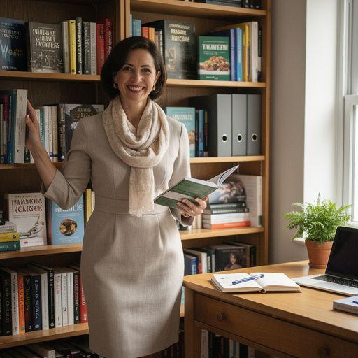 Összegyűjtött olvasmányok egy könyvespolcon, amelyek a pénzügyi tudatosság növelésére szolgálnak.